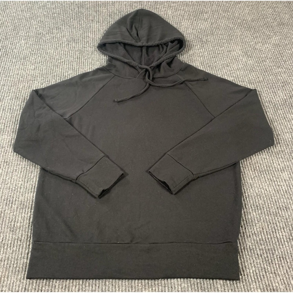 Eddie Bauer Hoodie Womens Small S Black Sweatshirt Pullover Lightweight Comfort
